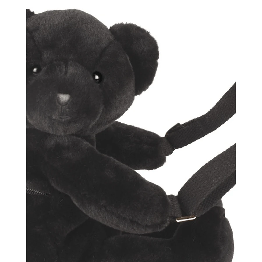 Teddy Bear - adorable crossbody bag, 30 cm, Black