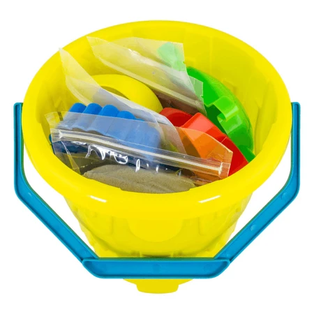 Jeu de sable sensoriel 5 couleurs avec accessoires - Plage