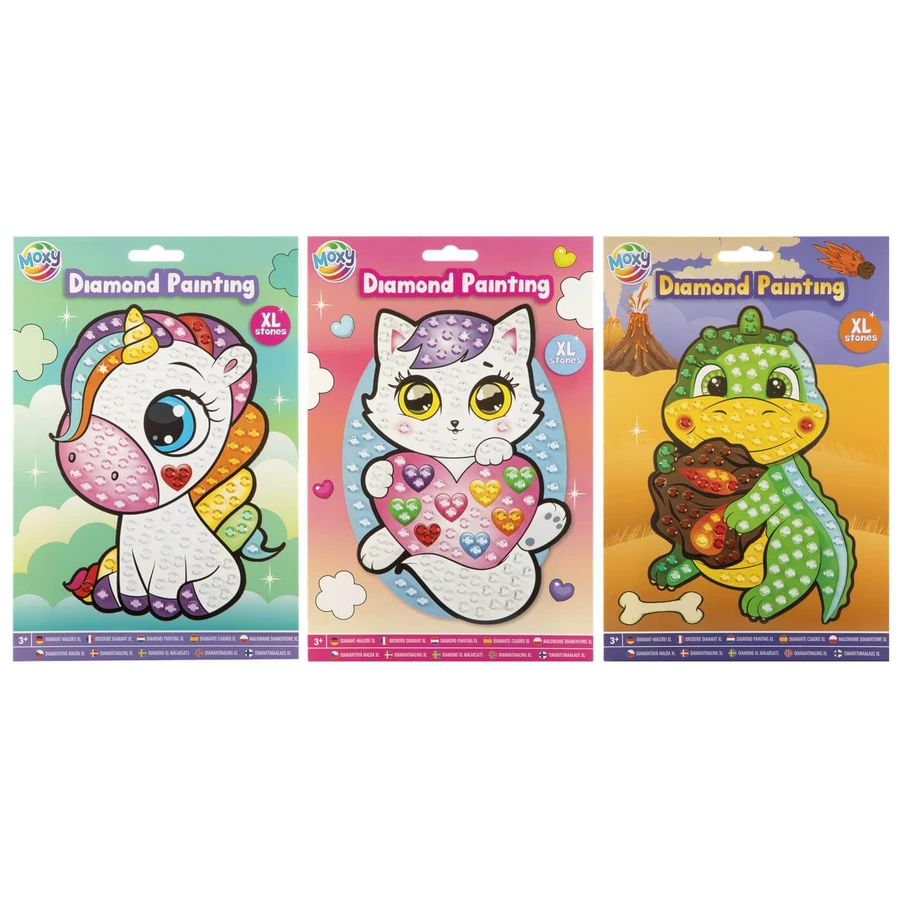 Creative diamond painting set with large rhinestones, A5