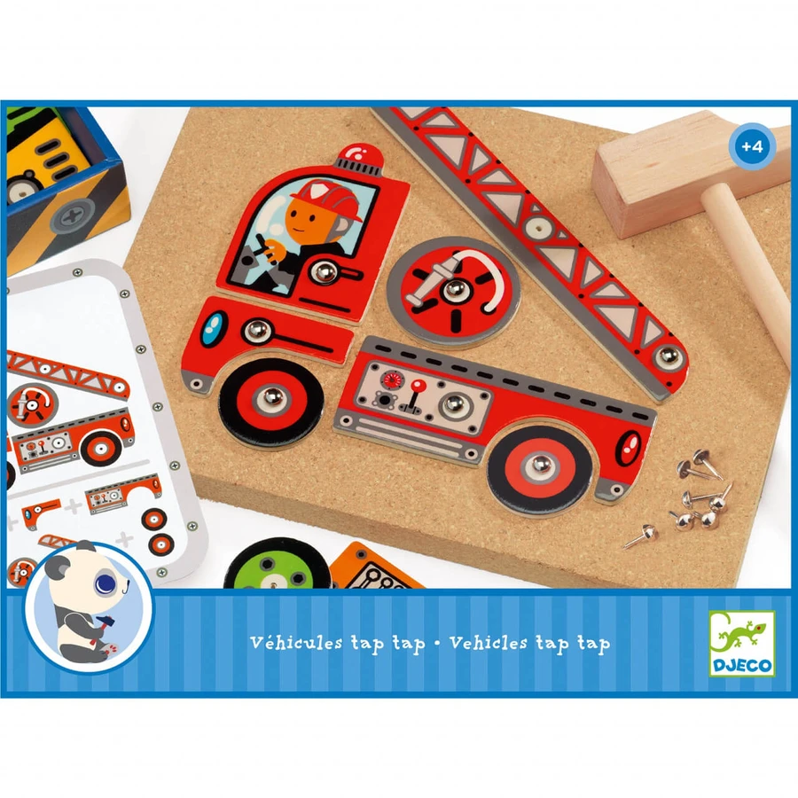 Djeco Tap Tap Tap assembly vehicles