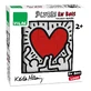 Puzzel 9 houten kubussen, Keith Haring