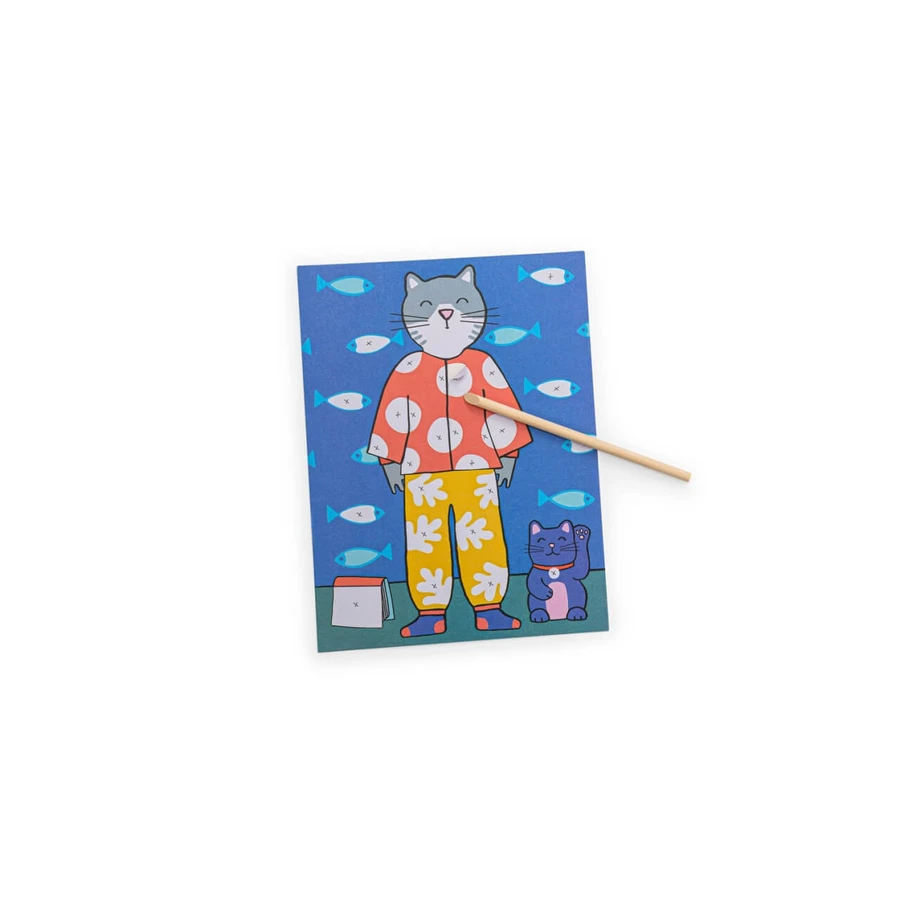 Moulin Roty - Kreatives Spiel Lustige Tierfantasiebretter
