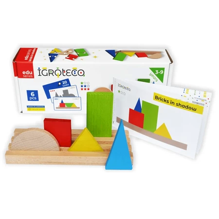 Wooden game - "Bricks in the shade"