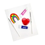 Paintology Acrylfarben-Set, 12 klassische Farben und 2 Pinsel