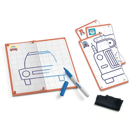 Draw step by step set Djeco, Symmetry