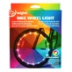 Decorative LED light for bicycle wheels, WheelBrightz