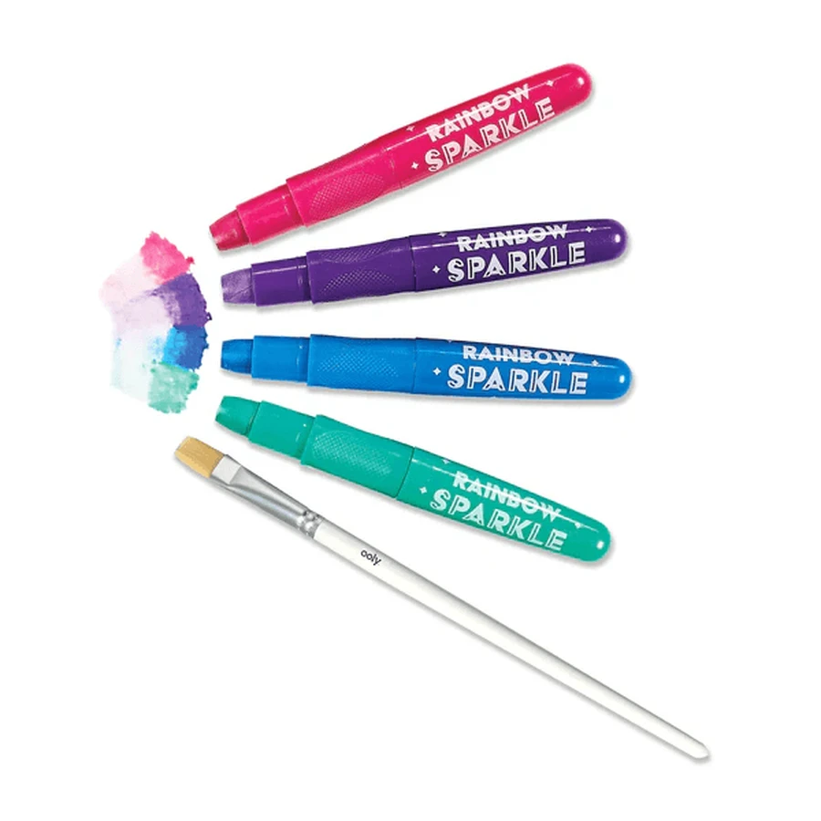 Regenboog Sparkle Metallic Gel Aquarelpotloden met Glitter - Set van 12