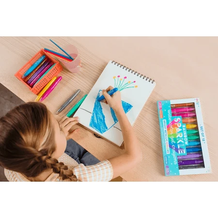 Regenboog Sparkle Metallic Gel Aquarelpotloden met Glitter - Set van 12