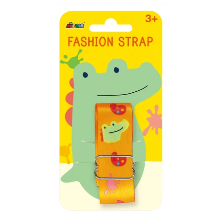 Adjustable fashion strap for accessories - Artistic crocodile