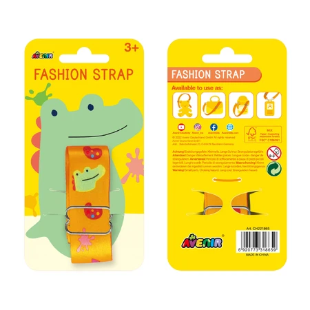 Adjustable fashion strap for accessories - Artistic crocodile
