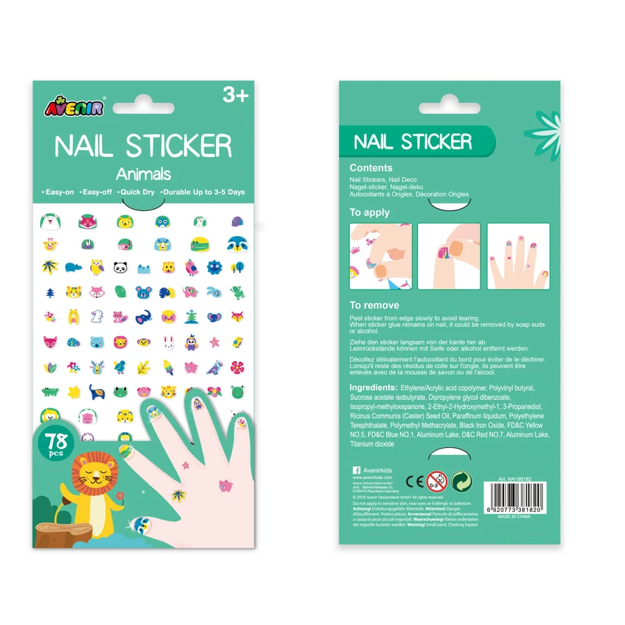 Pegatinas de uñas - Animales