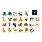 Houten memospel - regenboogdieren