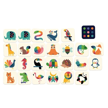 Houten memospel - regenboogdieren