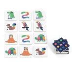 Houten memospel - regenboogdieren