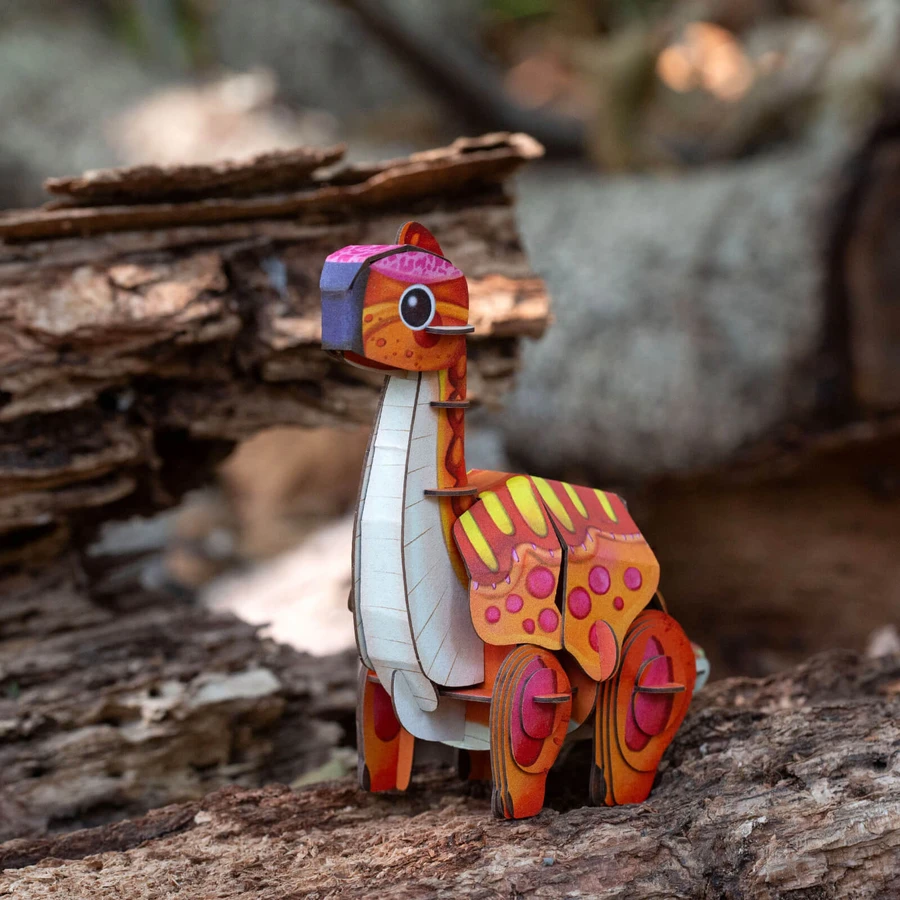 3D Sound Puzzle - Brachiosaurus, Build 'n' Sound