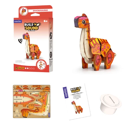 3D Sound Puzzle - Brachiosaurus, Build 'n' Sound