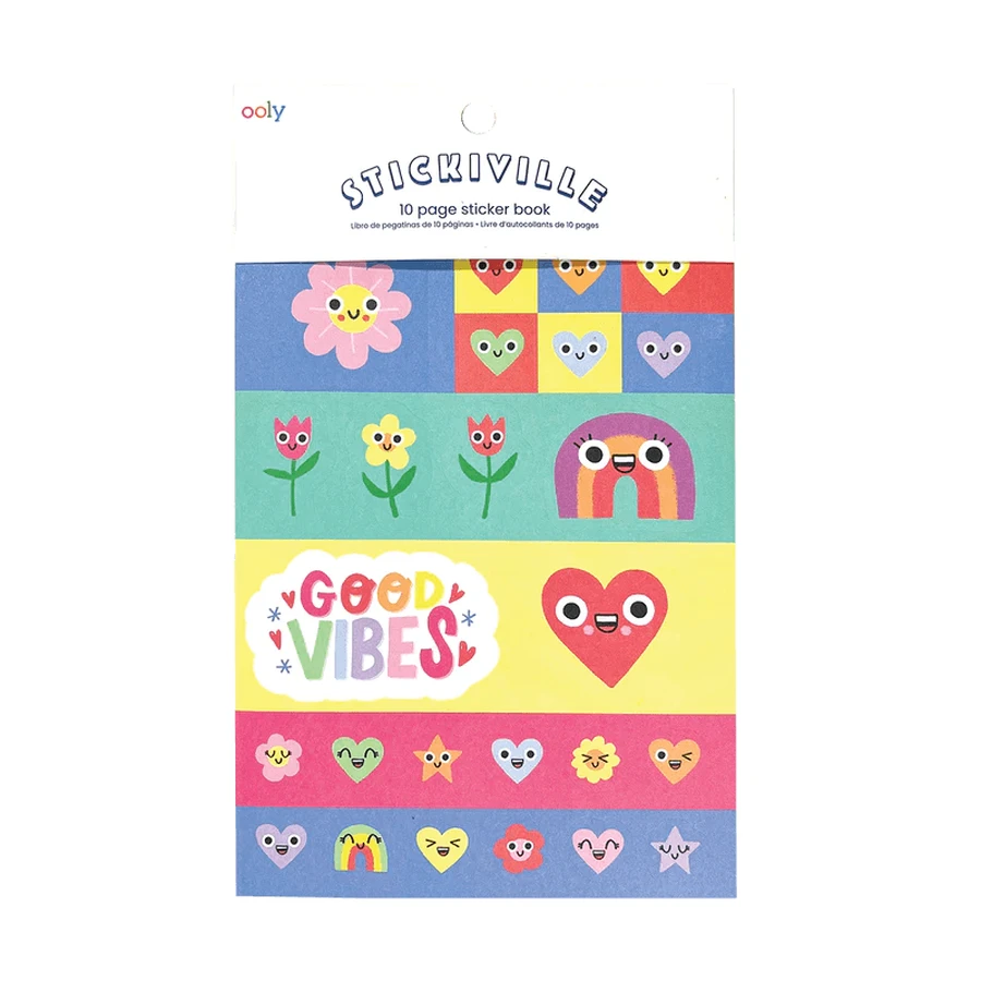 Stickiville Happy Hearts Aufkleber - 10 Seiten