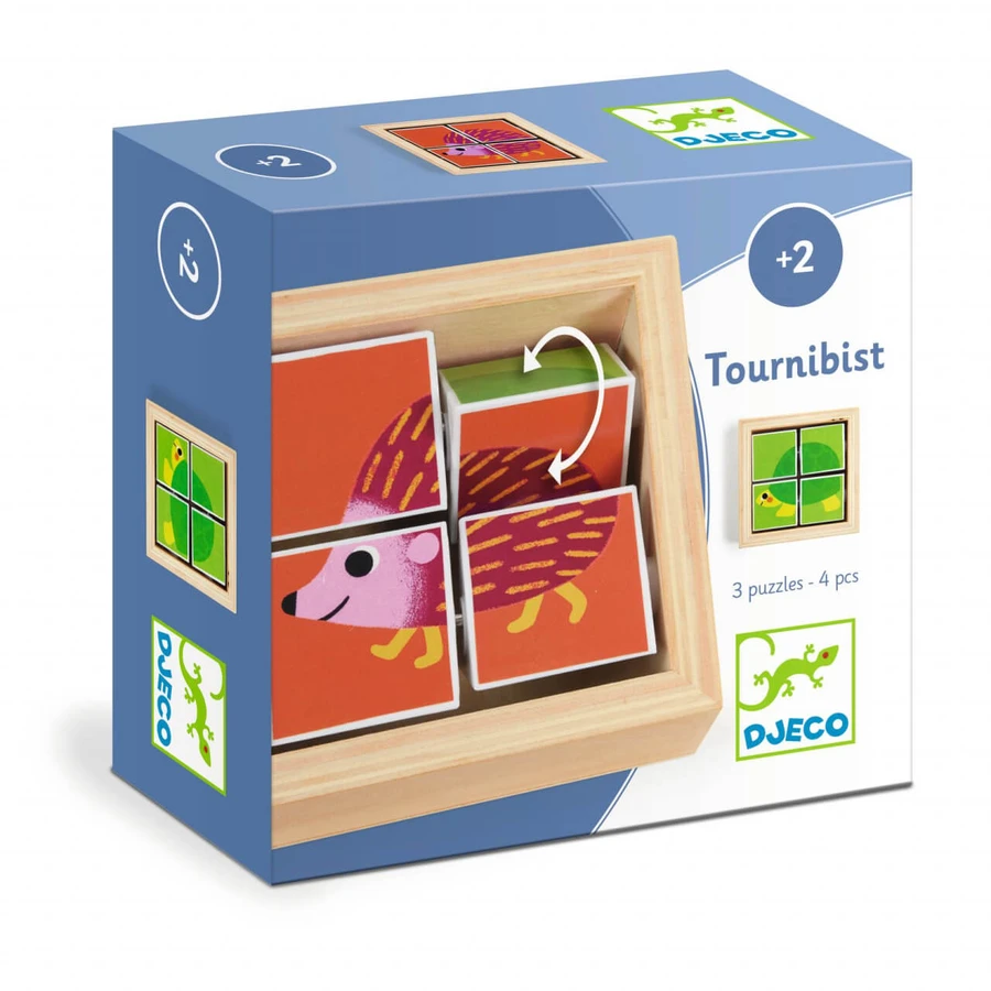 Tournibist draaiende vormpuzzel, Djeco