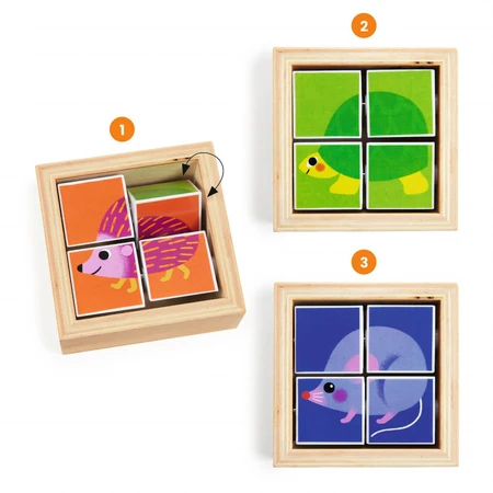 Tournibist draaiende vormpuzzel, Djeco
