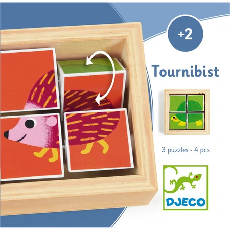 Tournibist draaiende vormpuzzel, Djeco