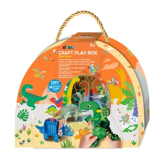 DIY, portable creative play set - World of Dinosaurs