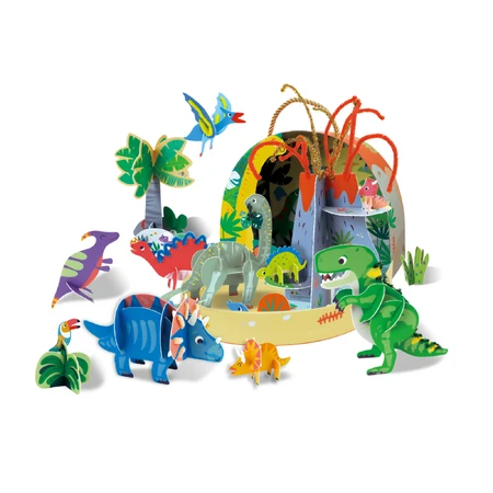 DIY, portable creative play set - World of Dinosaurs