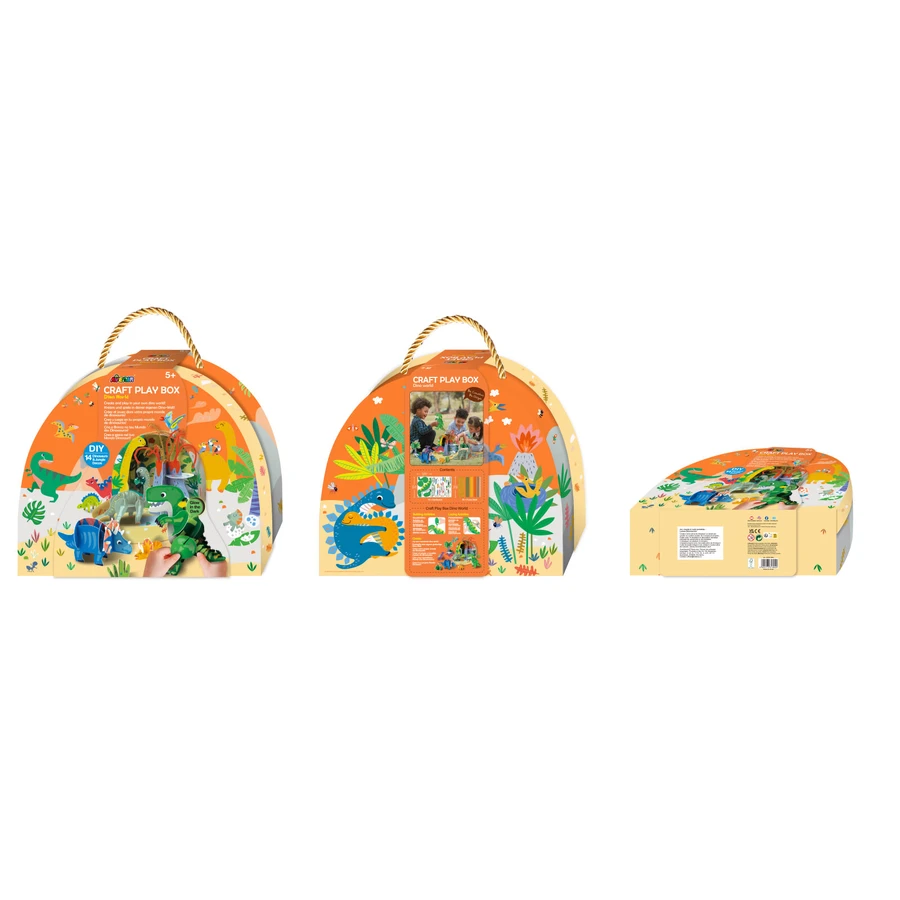 DIY, portable creative play set - World of Dinosaurs