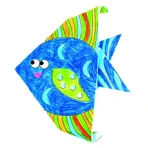 Origami Coloring Fishes, Fridolin