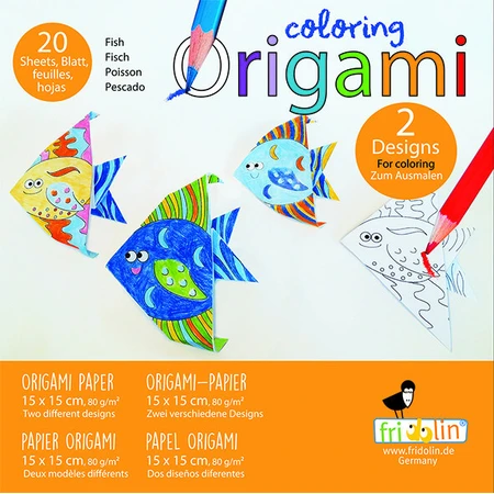 Origami Coloring Fishes, Fridolin