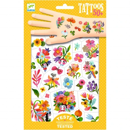Djeco Tattoos Colorful flowers