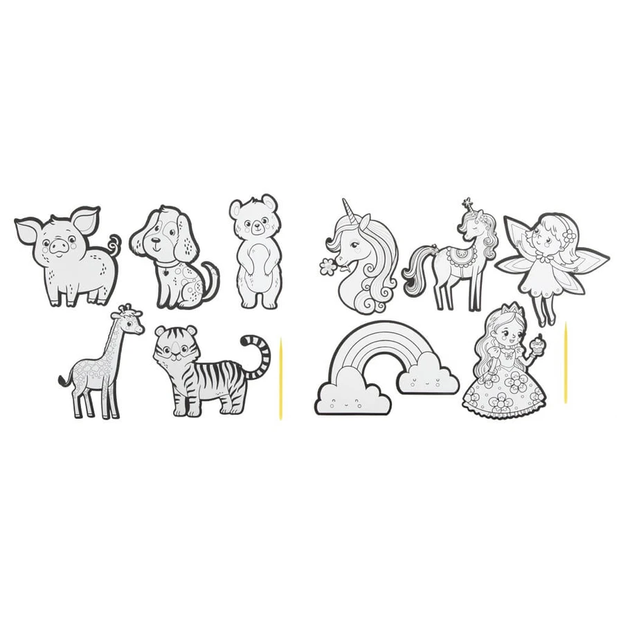 Set créatif, 5 autocollants à gratter XL, Grafix