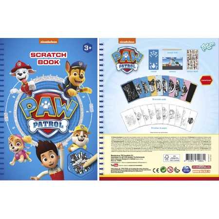 Set creativo para rascar y colorear Paw Patrol, Paw Patrol Puppies