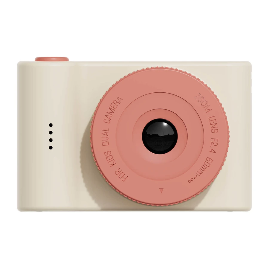Aparat foto video digital pentru copii, cu ecran tactic si camera selfie, Urban Zoo - Fox