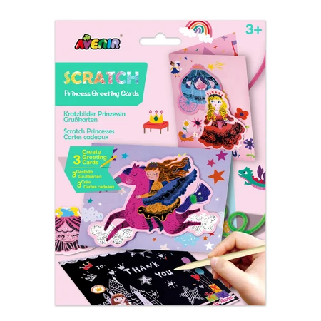 Scratch and make greeting card set - Princesses