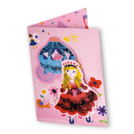 Scratch and make greeting card set - Princesses