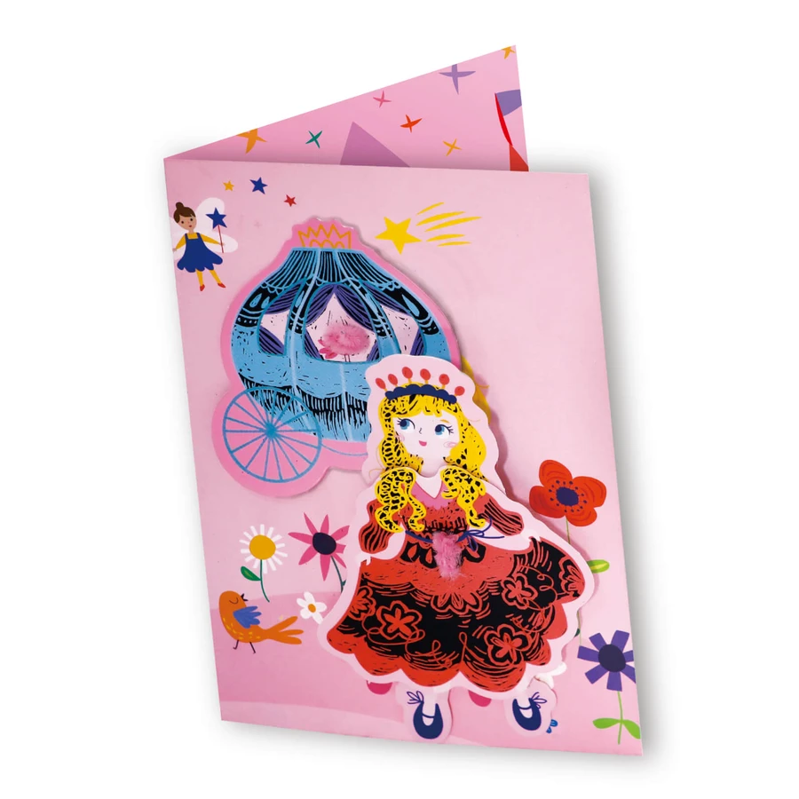 Scratch and make greeting card set - Princesses