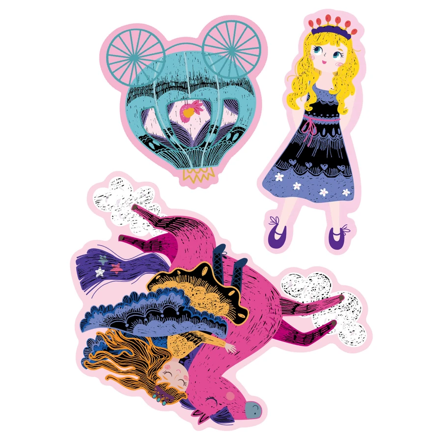 Scratch and make greeting card set - Princesses