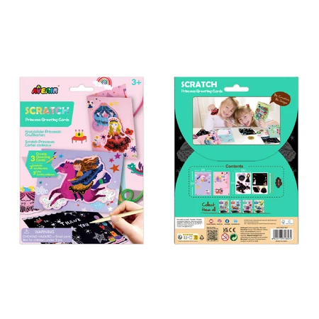 Scratch and make greeting card set - Princesses