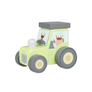 Tractor de madera verde, Orange Tree Toys