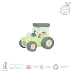 Tractor de madera verde, Orange Tree Toys
