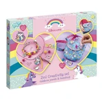 Set créatif 2 en 1 - Bracelets arc-en-ciel et pochette licorne