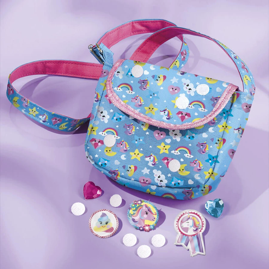 Set créatif 2 en 1 - Bracelets arc-en-ciel et pochette licorne