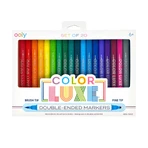 Crayones 2 en 1 con pincel y punta fina, Color Luxe-conjunto de 20