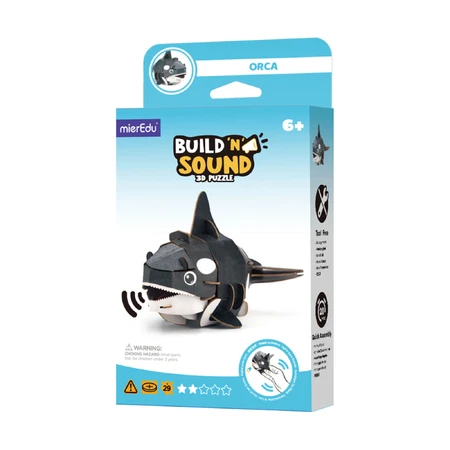 3D Sound Puzzle - Orca, Build 'n' Sound