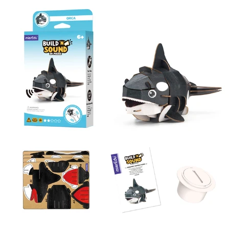 3D Sound Puzzle - Orca, Build 'n' Sound