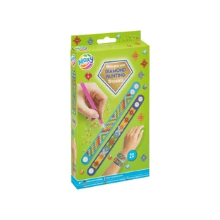 Set créatif DIY, Bracelets avec strass, Peinture diamantée, rose