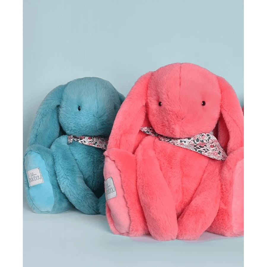 Iepuras Doudou® - jucarie de plus, 25 cm, turcoaz