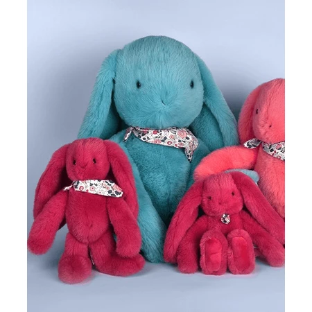 Iepuras Doudou® - jucarie de plus, 25 cm, turcoaz