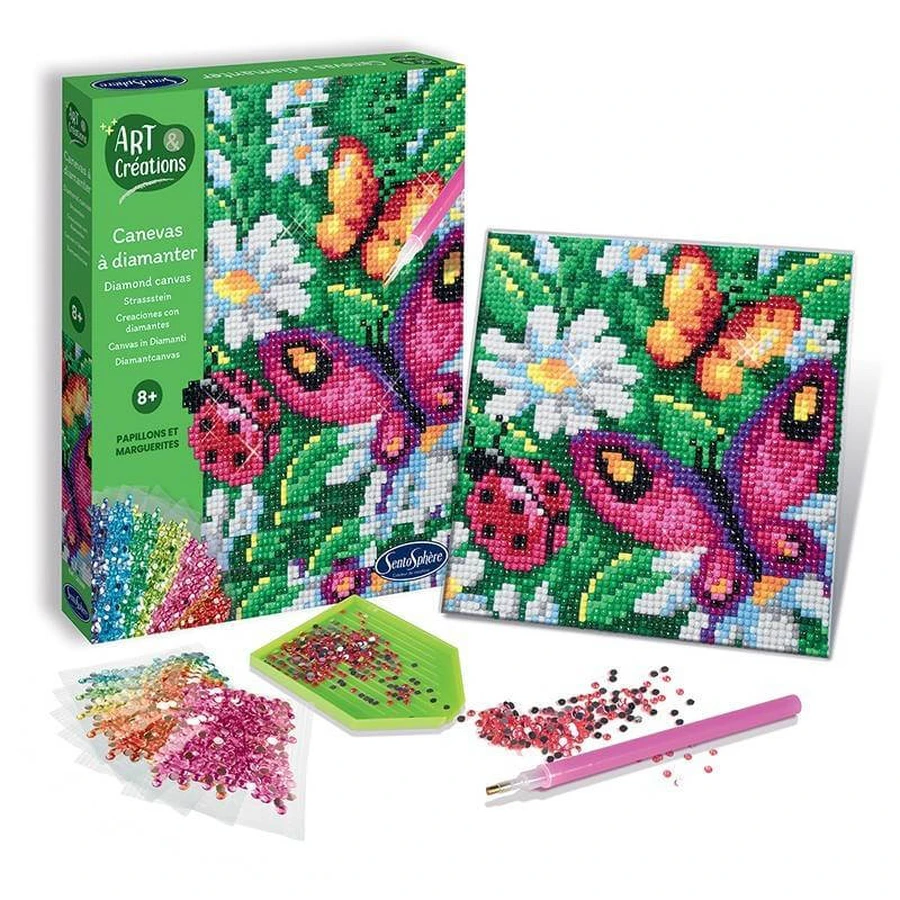 Creative kit with rhinestones, Butterflies
