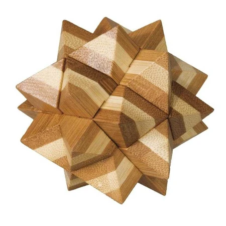 Logisch spel IQ houten bamboe Ster